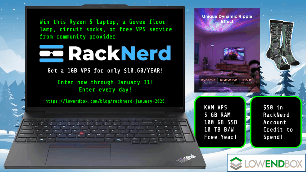 RackNerd January 2026 Giveaeway