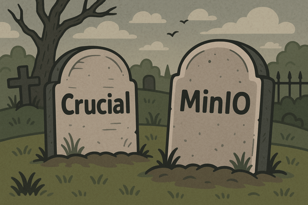 RIP Crucial Minio