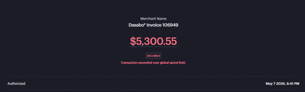 Dasabo Invoice