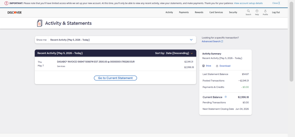 Dasabo Invoice