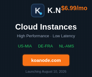 K.N Cloud — High-Performance KVM VPS in Miami, Frankfurt and Amsterdam