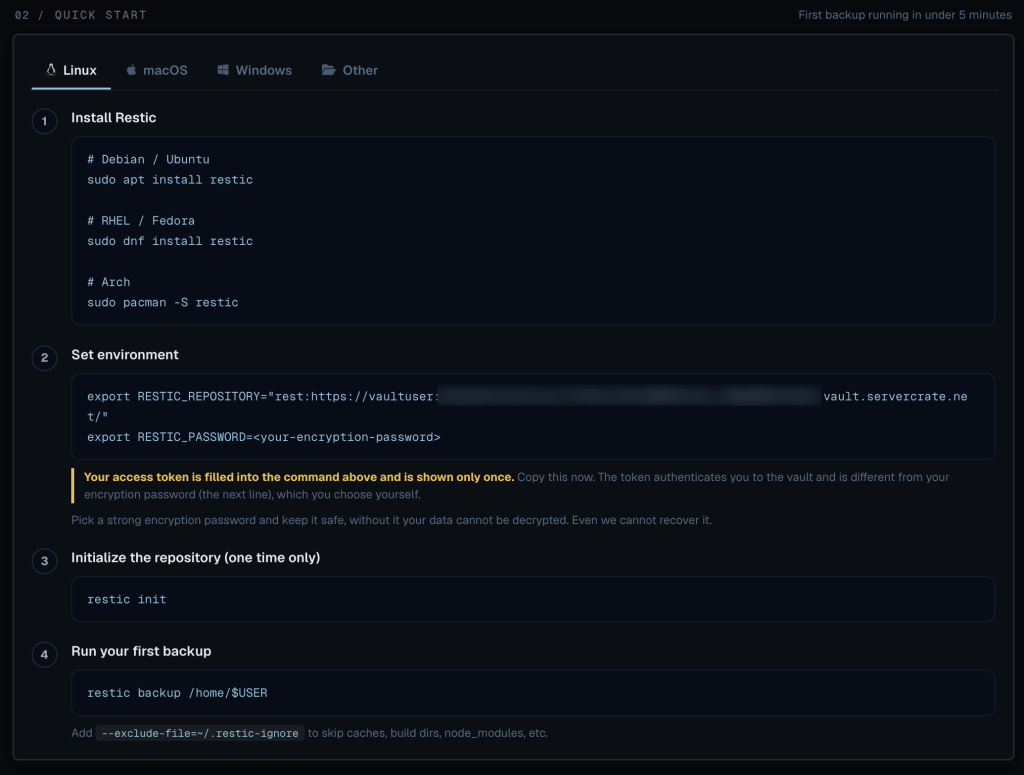 ServerCrate VPS Setup
