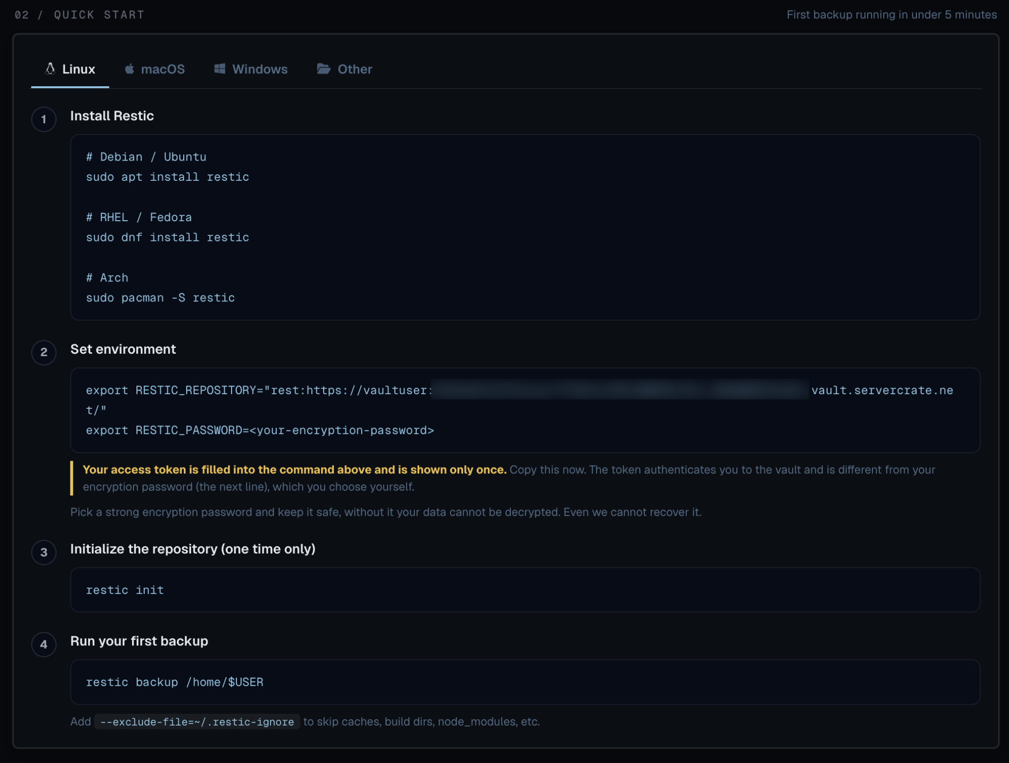 Let's Try ServerCrate! Restic-Based Backups You Can Start Using for ...