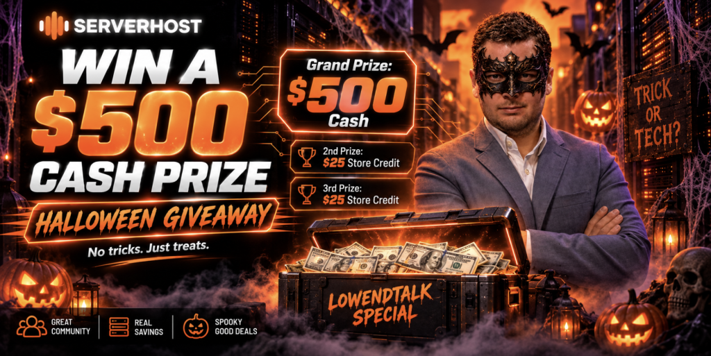 ServerHost Halloween Giveaway