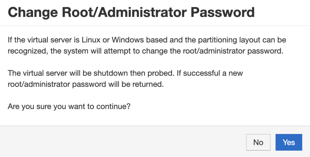 Solus Root Password Reset