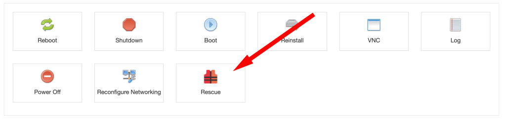 SolusVM Rescue