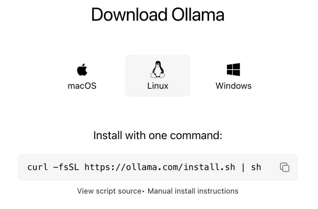 Ollama Script Install